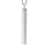 Fossil Men's Stainless Steel or Leather Necklace for Men