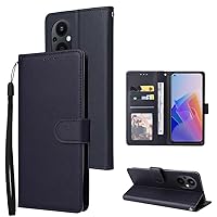 Cell Phone Flip Case Cover Slim Case Compatible with OnePlus Nord N20 5G,Compatible with OPPO RENO 7Z Wallet Case with Card Holders, Premium PU Leather Wallet Case [Wrist Strap] TPU Lined Anti-Shock S