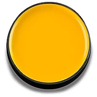 Mehron Makeup Color Cups | Stage, Foundation, Face Paint, Body Paint, Halloween | Face Paint Makeup | Greasepaint .5 oz (14 g) (Yellow)