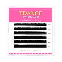 TDANCE Bottom Lash Extension 0.03/0.05/0.07mm Thickness Bottom Lashes B Curl 5-7mm Mixed Bottom Eyelashes (0.03-B,5-7 mm)