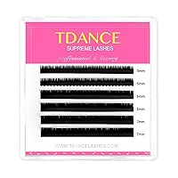 TDANCE Bottom Lash Extension 0.03/0.05/0.07mm Thickness Bottom Eyelashes B Curl 5-7mm Mixed Bottom Lashes (0.07-B,5-7 mm)