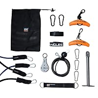 Angles90 Full Body Strength Training Set - Portable Workout Equipment - Ideal for Home Gym - Travel - Outdoors - Includes Grips - Sling Trainer - Resistance Bands - Cable Pulley - Full Body Workout