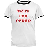 Old Glory Napolean Dynamite Vote for Pedro White/Black Men's Ringer T-Shirt