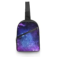 Galaxy Sky Foldable Sling Backpack Travel Crossbody Shoulder Bags Hiking Chest Daypack