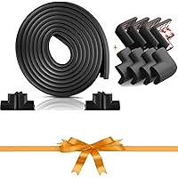 Furniture Edge and Corner Guards | 15 ft Bumper 8 Adhesive Childsafe Corners | Baby Child Proofing Set