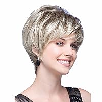 Hair Wigs For White Women Short Curly Human Hair Wigs Wig Bob Wavy Synthetic Wigs Black Wig Daily Ues Hair