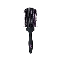 Wet Brush Volume & Body Round Brush for Thick to Coarse Hair - Volumizing Salon Blow-Out with Less Pain, Effort & Breakage - Natural Boar Bristle Detangles Knots, 1.5