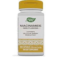 Nature's Way Niacinamide, Supports Cellular Energy*, 500mg per Serving, 100 Capsules