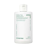Green Tea Amino Acid Cleansing Water, Hydrating Micellar Water, Korean Skincare Makeup Remover, Dermatologist Tested (Packaging May Vary)