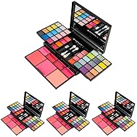 SHANY 'Fix Me Up' Makeup Kit - Eye Shadows, Lip Colors, Blushes, and Applicators (Pack of 4)