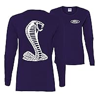 Ford Cobra Logo Front and Back Licensed Official Womens Long Sleeves