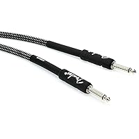 Fender Professional Series Tweed Instrument Cable, Straight/Straight, Gray, 10ft