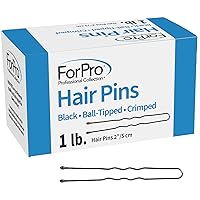 ForPro Hair Pins (575-Count Approx), Black, 2