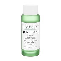 Farmacy Deep Sweep 2% BHA Toner for Face - Pore Cleaner and Facial Exfoliator with Salicylic Acid (4 Fl Oz)