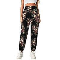 Hedgehog Heart Shaped Women's Casual Yoga Lounge Pants with Pockets High Waisted Workout Jogging Pant
