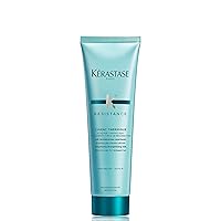 KERASTASE Resistance Ciment Thermique Hair Serum and Blow Dry Primer | Heat Protectant for Damaged Hair | Reduces Breakage and Hydrates Hair | For All Hair Types