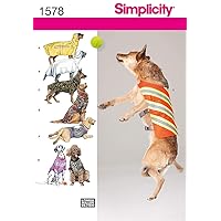 Simplicity 1578 Dog Jacket and Clothing Sewing Patterns, Medium