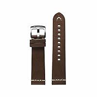 Spinnaker Men's Light Brown Marino Italian Made Leather Watch Strap Band - 24mm