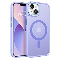 BENTOBEN iPhone 13 Case & iPhone 14 Case [Compatible with Magsafe] Translucent Matte Magnetic Phone Case iPhone 13/14 Slim Thin Shockproof Women Men Girl Protective Cover Cases, Lavender Purple
