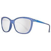 GUESS Women's Acetate Square/Soft Cat-Eye Sunglasses, 84C, 58 mm
