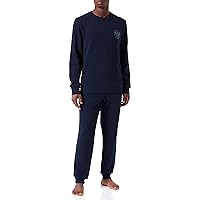 Emporio Armani Men's Icon Terry Pullover Sweater + Trousers Sleepwear Set