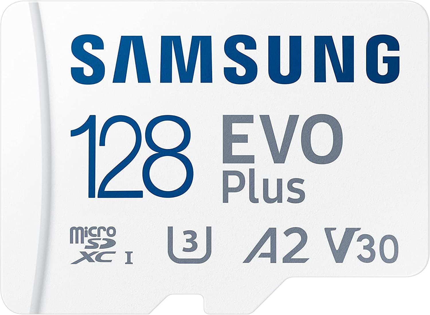 Samsung EVO Plus 128GB (5 Pack) MicroSDXC 130MB/s Class 10 Micro SD Card with Adapter (MB-MC128KA) Bundle with (1) GoRAM Card Reader (128GB)