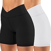 keriffe Womens Crossover Biker Shorts 5