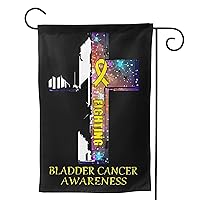 Bladder Cancer Awareness Garden Flag Double-Sided Printing Decorative Yard Banner Holiday Party Outdoor Decoration Home Decor Sign Farmhouse 28