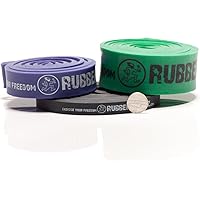 RubberBanditz Combo Pull Up Assist Bands | Heavy Duty Resistance Exercise Bands for Powerlifting, Mobility, and Stretching