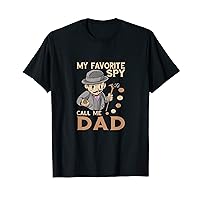 My Favorite Spy Detective Dad Spying Spy Costume Agent T-Shirt