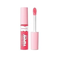 COVERGIRL Clean Fresh Yummy Gloss – Lip Gloss, Sheer, Natural Scents, Vegan Formula - Glamingo Pink