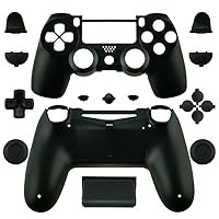 Full Housing Shell Case Cover with Buttons for PS4 for Sony Playstation 4 Wireless Controller - Black