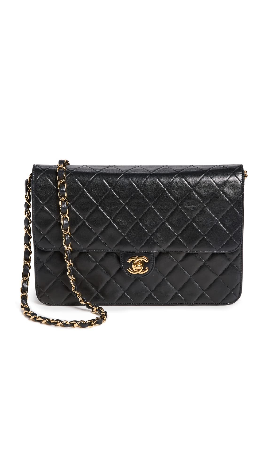 Chanel Women's Pre-Loved Vintage Turnlock Single Flap Bag