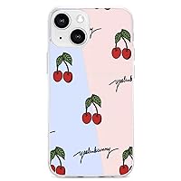 iPhone13 Cartoon Fruit Cherry Phone Case Case for iPhone 13 Series, Shockproof Protective Phone Case Slim Thin Fit Cover Compatible with iPhone, iPhone13