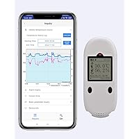 Temperature and Humidity Recorder with USB LCD Screen.Blue Tooth Beacon DB01.Wireless Sensor Thermometer/Hygrometer for Cold Chain and Transportation