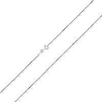 Bling Jewelry Basic Simple 3MM Thin 019 Gauge Nickel-Free Gold Plated .925 Sterling Silver Box Chain Necklace For Women Teen 16 18 20 24 Inch Made in Italy