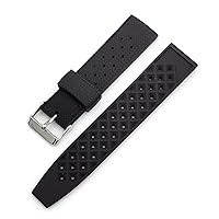 Rubber Strap Soft Sport Silicone Wrist Band for Seiko SRP777J1 20mm 22mm Men Waterproof Diving Replacement Watchband (Color : Black, Size : 22mm)