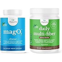 nbpure MagO7 Cleanse & Detox 180 Count + Daily Multi-Fiber for Gut & Digestive Health