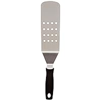 HIC Harold Import Co. Kitchen BBQ Burger Turner Spatula, Stainless Steel Blade with Soft-Grip Handle