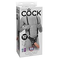 Pipedream Products King Cock 10 Hollow Strap On Suspender System Flesh