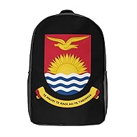 Coat of Arms of Kiribati 17 Inches Unisex Laptop Backpack Lightweight Shoulder Bag Travel Daypack