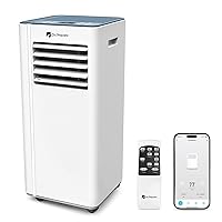 DR.PREPARE 8,000 BTU Portable Air Conditioner with WiFi Enabled, Cooling, Dehumidifier, Fan & Sleep Modes 4-in-1 Portable AC w/Remote Control & 67'' Window Kit, Cools Up To 300 sq. ft, 1-24H Timers