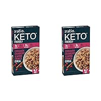 Ratio Cinnamon Cranberry Almond Crunch Cereal, 9g Protein, Keto Friendly, 9.7 OZ (Pack of 2)