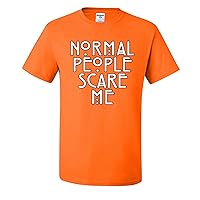Normal People Scare Me Funny Graphic Mens T-Shirts