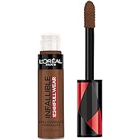 L'Oreal Paris Makeup Infallible Full Wear Waterproof Matte Concealer, Full Coverage, Espresso, 0.33 fl. oz.