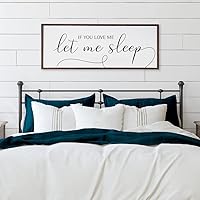 DOLUDO Canvas Art Print If You Love Me Let Me Sleep Bedroom Signs Poster Wall Painting For Bedroom Above Bed Decor Unframed