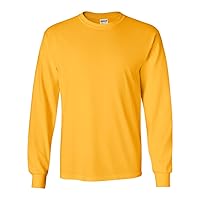 Gildan-Adult Ultra Cotton Long-Sleeve T-Shirt (G2400), Gold