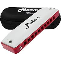 Harmo Polar Natural Minor Harmonica Key of D - Specialized for Natural Minor Blues, Jazz, Rock, Folk, & Pop, Mouth Organ With Case, Phosphor Bronze Reeds, Harmonica for Beginners & Professionals