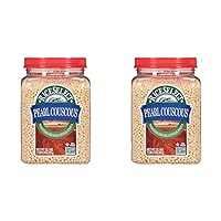 RiceSelect Pearl Couscous, Israeli-Style Wheat Couscous Pasta, Non-GMO, 24.5-Ounce Jar, (Pack of 2)