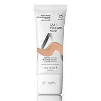 Almay Skintone Matching Foundation, Smart Shade Face Makeup, Hypoallergenic, Oil Free-Fragrance Free, Dermatologist Tested with SPF 15, Light, Medium Mine, 1 Oz